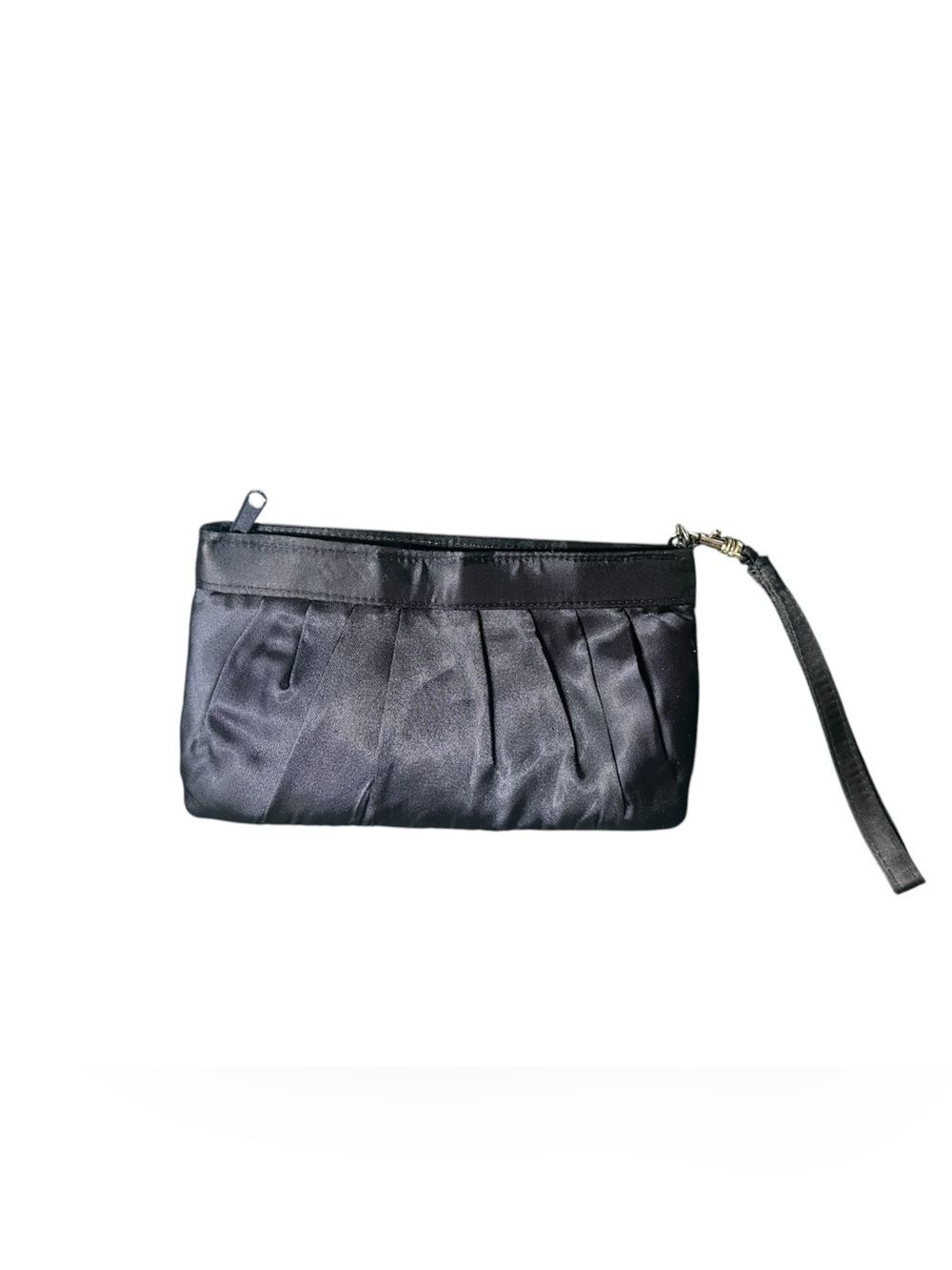 Tevolio Navy Blue Satin Interior Wristlet Pouch